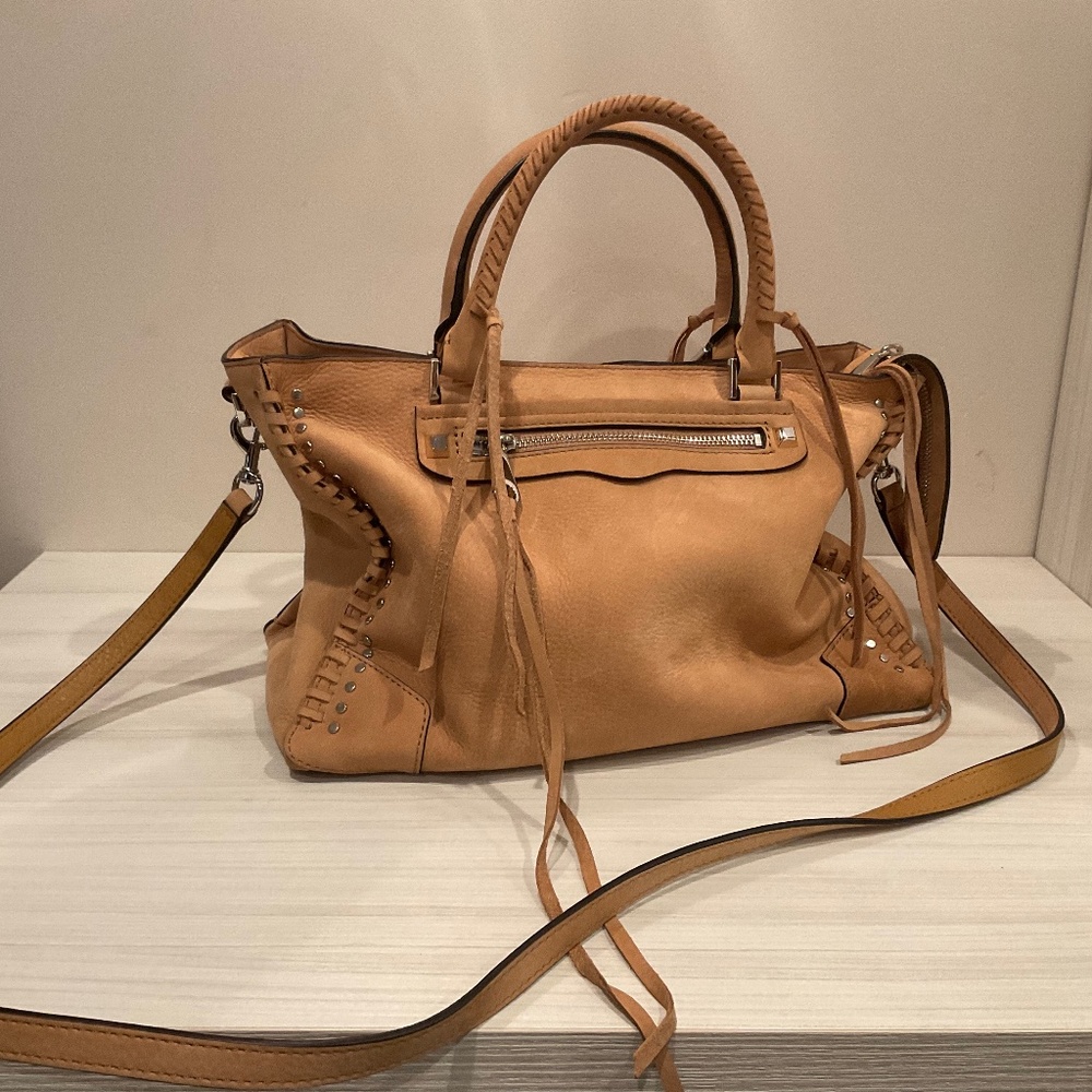 Rebecca Minkoff Fringed Trimmed Suede